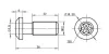 B10 central bolt torx self-forming S12x30