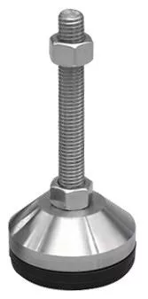 B10 Picior de nivelare D60-M12*100 cu inserție antiderapantă