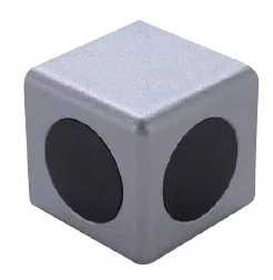 B10 Conector cub 40x40 mm, canal10, 2D, set