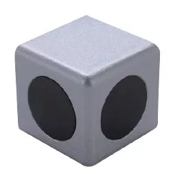 B10 Conector cub 45x45 mm, 2D, canal 10, set