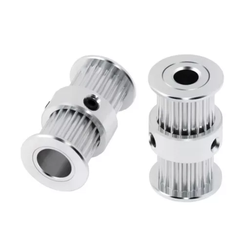 Fulie dințată dublă pentru curea GT2 6mm T20 ax metru 5mm 