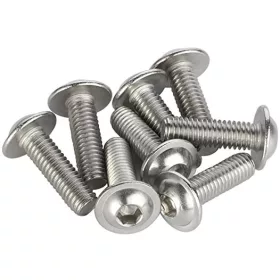   Şurub cu cap bombat şi locaş hexagonal cu flanșă DIN 7380-FL 10.9 otel zincat M4x25