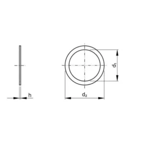 Saiba de precizie mini DIN 988 A2 M5