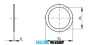 Saiba de precizie mini DIN 988 A2 M5