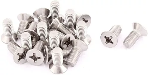 Şurub cap ingropat PH Phillips DIN 965 4.8 otel zincat M5x50