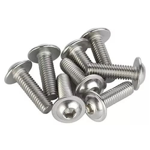 Şurub cu cap bombat cu flanșă şi locaş hexagonal DIN 7380 A2 M3x16