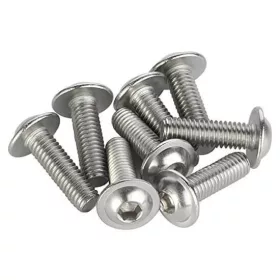   Şurub cu cap bombat cu flanșă şi locaş hexagonal DIN 7380 A2 M6x40