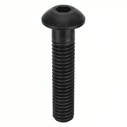 Şurub cu cap bombat şi locaş hexagonal DIN 7380 10.9 DSB negru M5x30