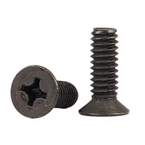 Şurub cap ingropat PH Phillips DIN 965 4.8 DSB negru M5x50