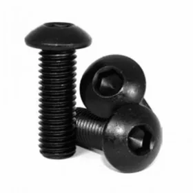   Şurub cu cap bombat şi locaş hexagonal DIN 7380 10.9 DSB negru M5x10