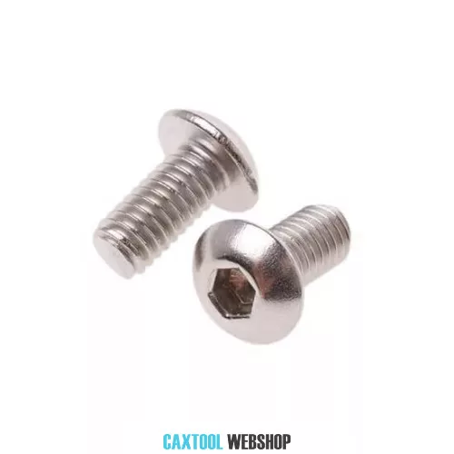 Şurub cu cap bombat şi locaş hexagonal DIN 7380 10.9 otel zincat M5x12