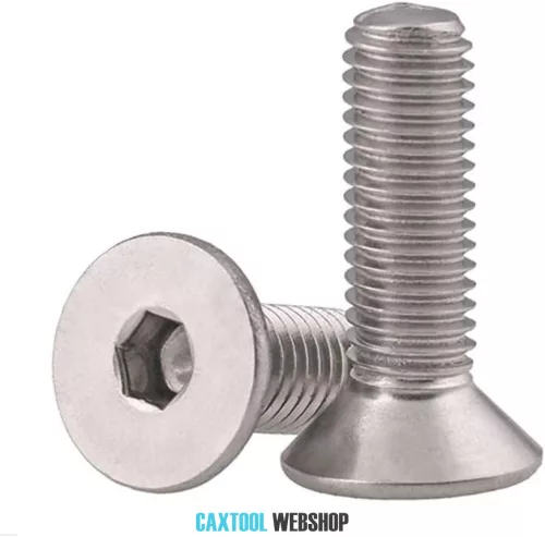 Surub metric cap inecat DIN 7991~ 10.9 otel zincat M8x12