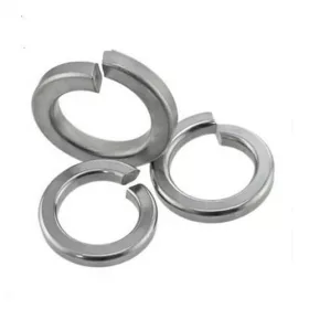 Spring lock washer flat end DIN 127B steel zinc plated M8