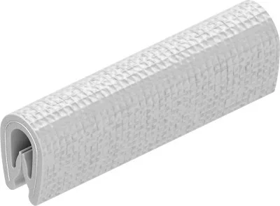 Profil de protecție a marginilor PVC, 1-2 MM alb