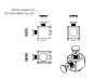 B6 Conector cubic 20x20x20 mm, 2D, canelură de 6 mm, kit