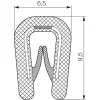 Profil de protecție a marginilor PVC, 5902 1-2 MM
