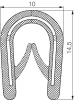 Profil de protecție a marginilor PVC, 5904 1-4 MM