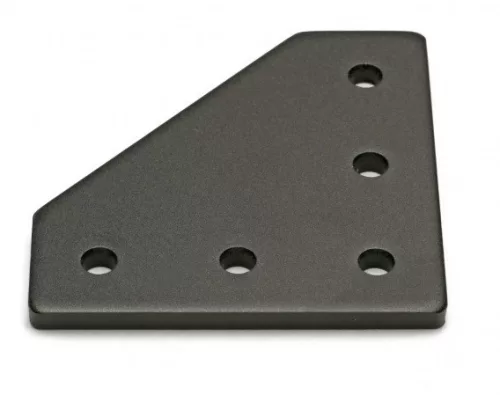 Placa de legătură - 90 grad - negru anodizat