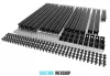 Cadru set Hypercube la imprimantă 3D (negru)