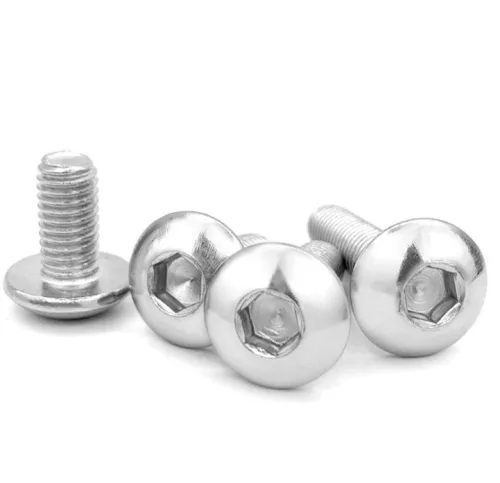 Şurub cu cap bombat şi locaş hexagonal DIN 7380 10.9 otel zincat M6x10
