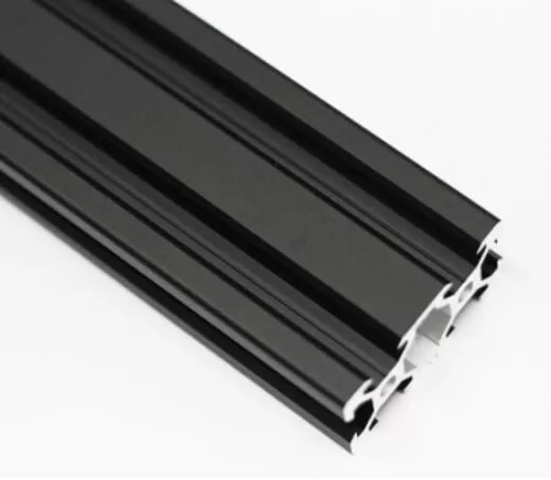 V-SLOT Profil de aluminiu 20 x 40mm, canal 6, anodizat negru
