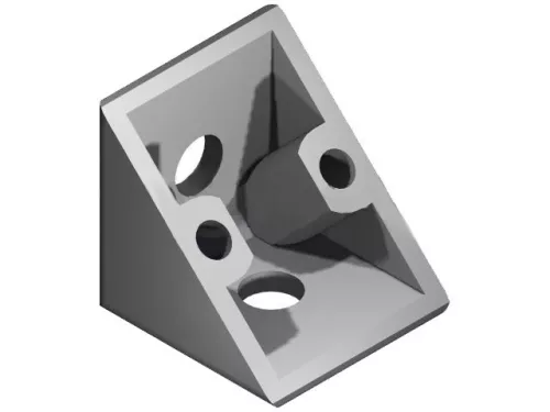 I5 Suport de colț 20x20x20 mm, canelură de 5 mm