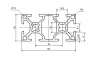 Bosch comp. profil de aluminiu 60 x 30 mm canal 8