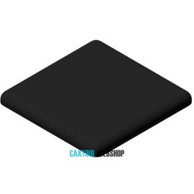 B10 End cap cover 45x45 mm, 10mm groove