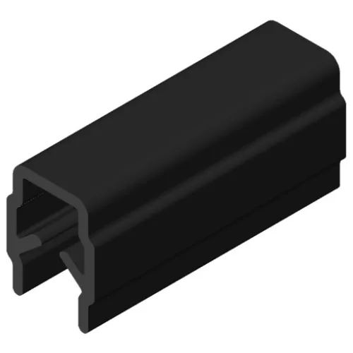 B8 Cover profile black (2x1000 mm)