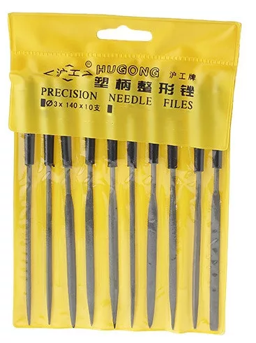 Needle files set 3x140mm (10pcs)
