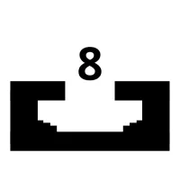 Profil de aluminiu compatibil Item NUT 8